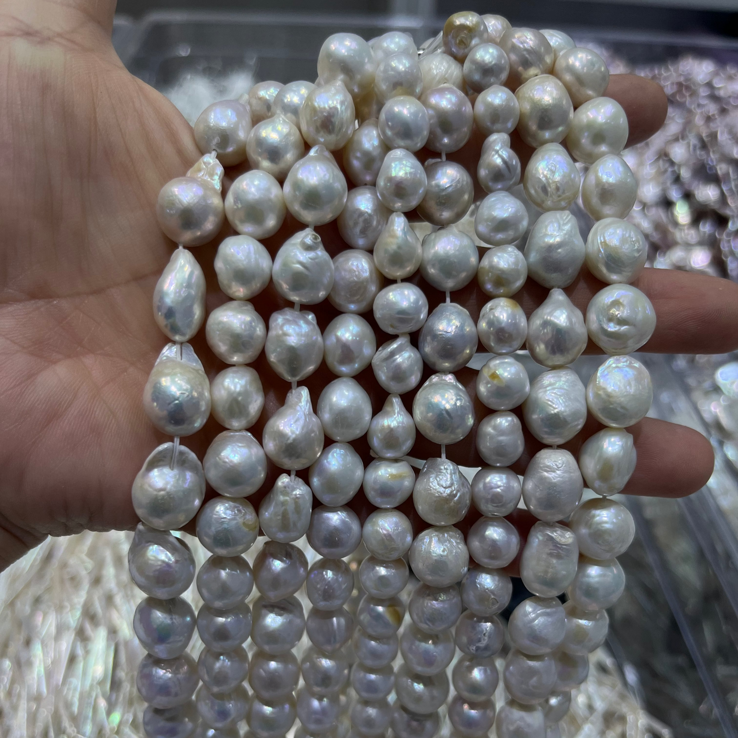 10-12mm baroque pearl strand wholesale