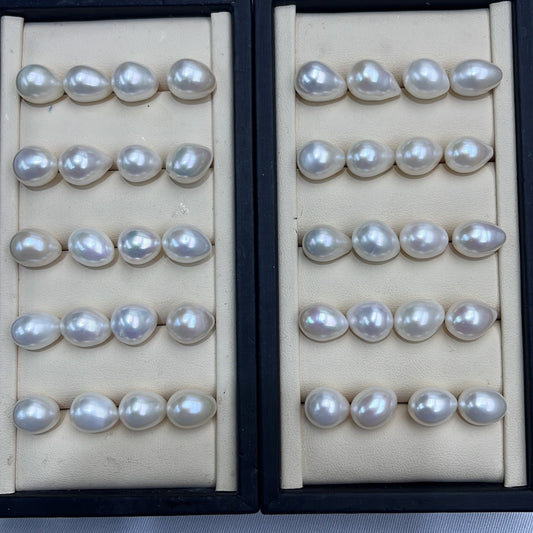 drop shape pearls earring