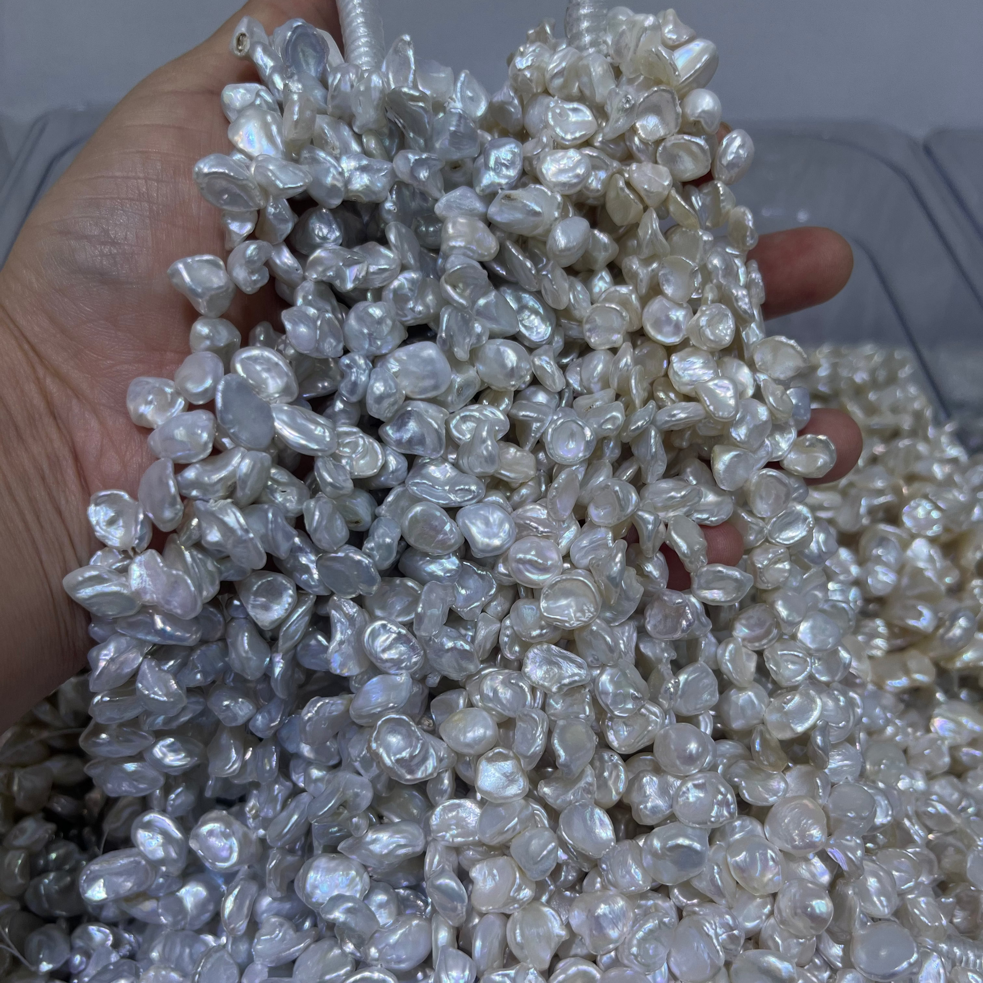 12-14mm keshi petal pearls freshwater pearl