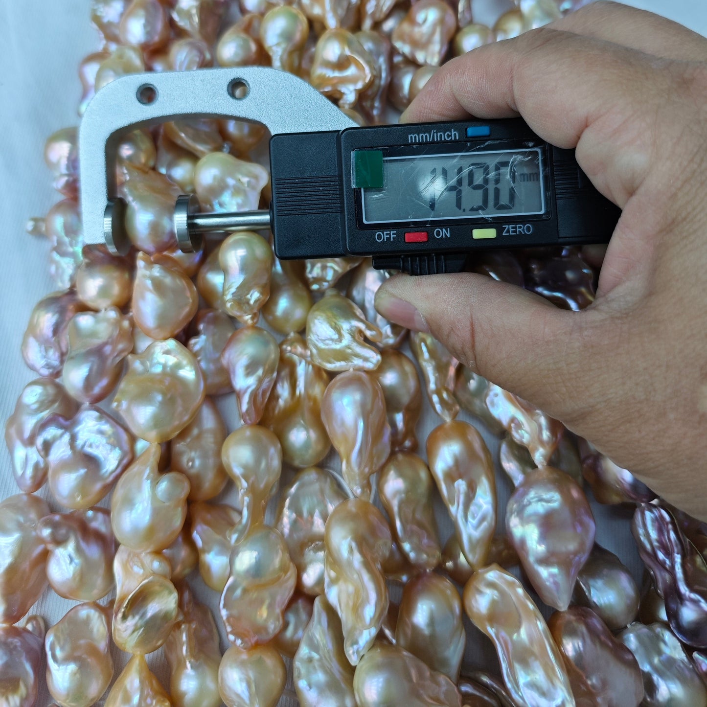 14-16mm baroque pearl peach wholesale