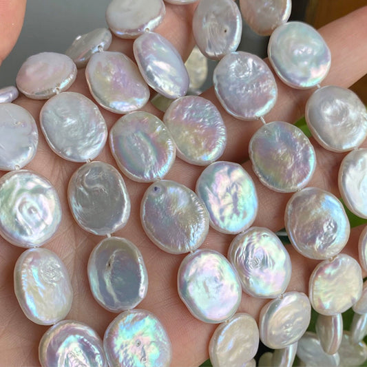 15X20mm flat pearls strand