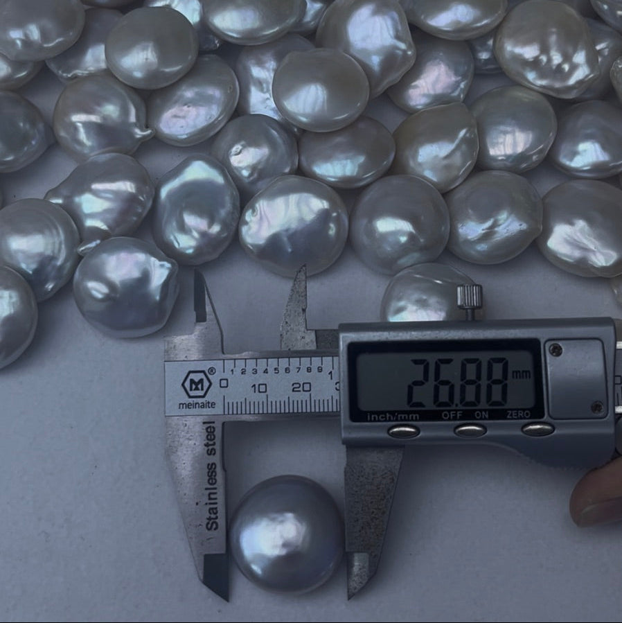 26mm coin shape pearls
