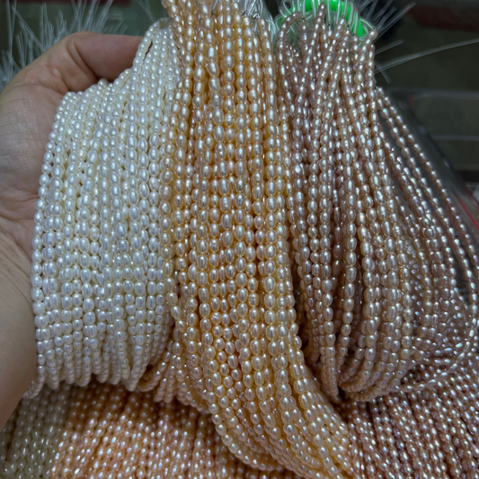 3-3.5mm rice pearl rice freshwater pearls