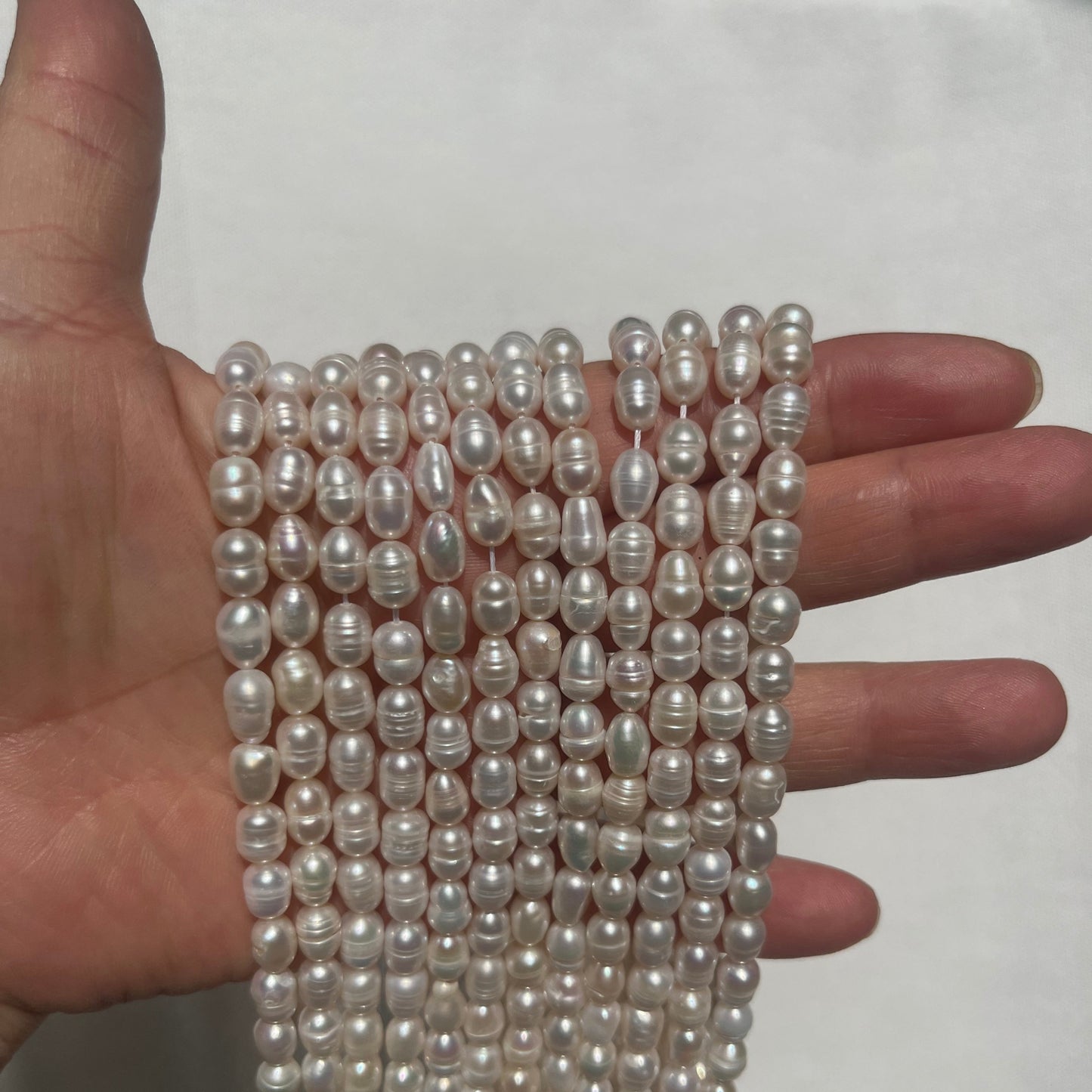 5-6mm rice pearl necklace wholesale