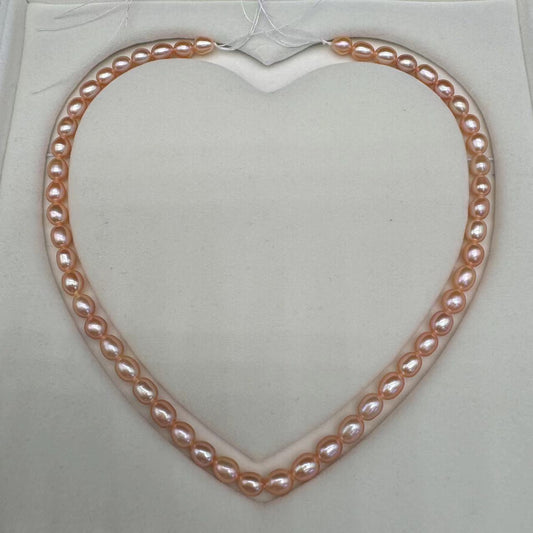 7-8mm peach rice pearl freshwater pearl wholesale