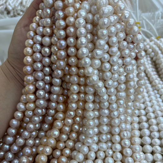 9-10mm round pearl strand wholesale