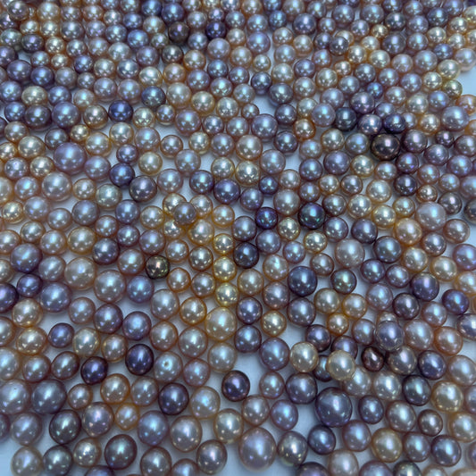9-11mm color pearl round pearl 5A shining luster MOQ 10 pcs (price for 10pcs)