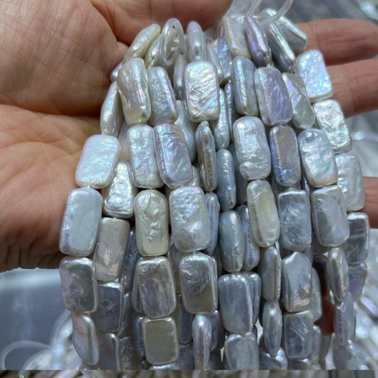 9x16mm Rectangle pearl white wholesale