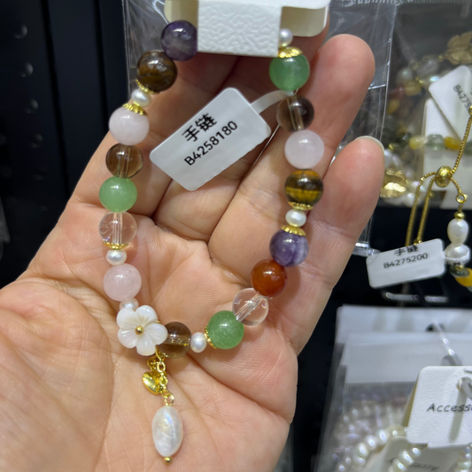 Gemstone Bracelet stretchy bracelets finished -B4258180