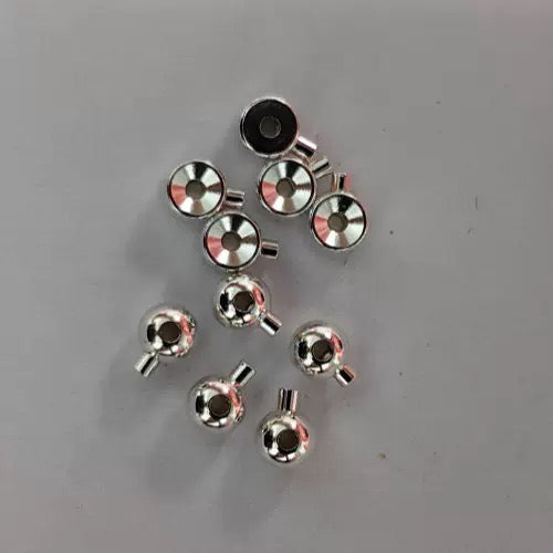 3mm crimp beads S925 Spherical and cylindrical price for 50 pcs(50pcs/bag)