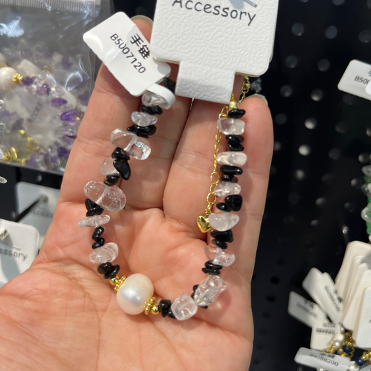 black crystal bracelet