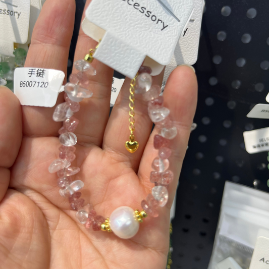 clear quartz crystal bracelet