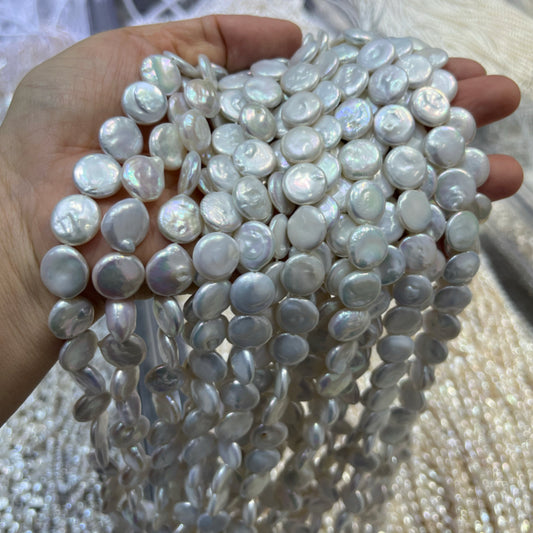 coin freshwater pearls wholesale white