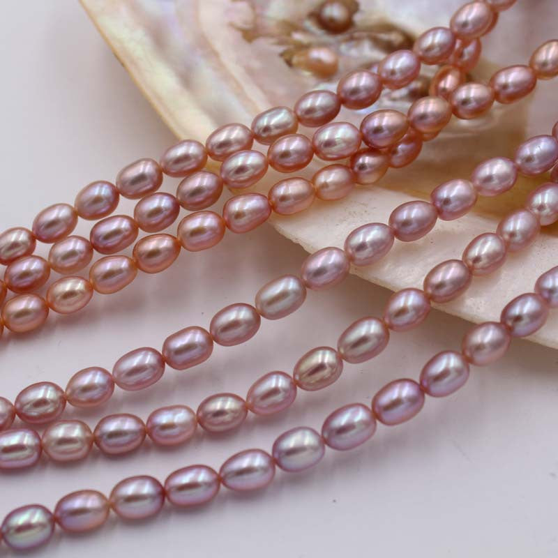 good quality purple rice pearl strand wholesale