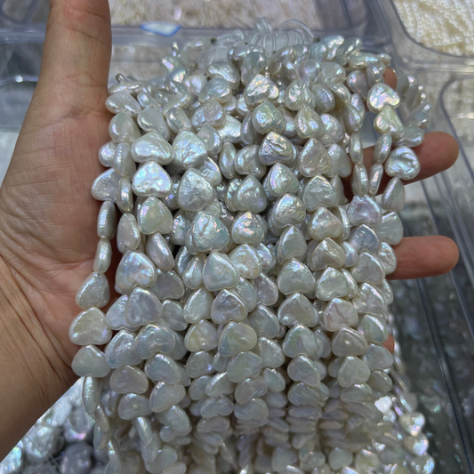 heart shape pearl necklace forjewelry making
