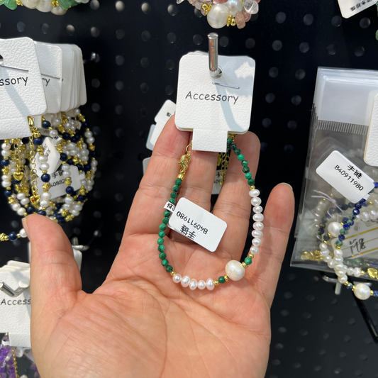 pearl and bead bracelet