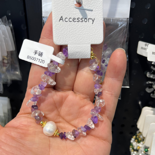 purple crystal bracelet