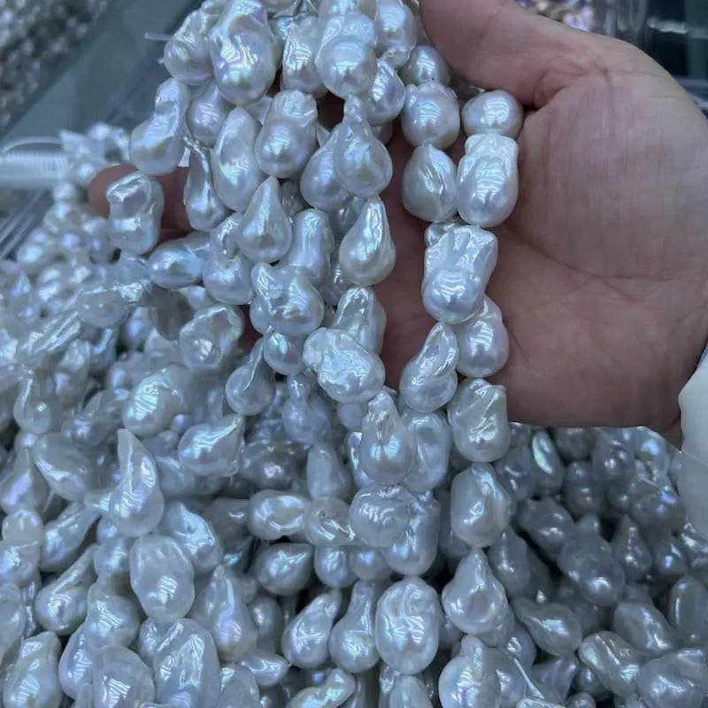 Baroque Fireball Pearl Strands for Jewelry Design