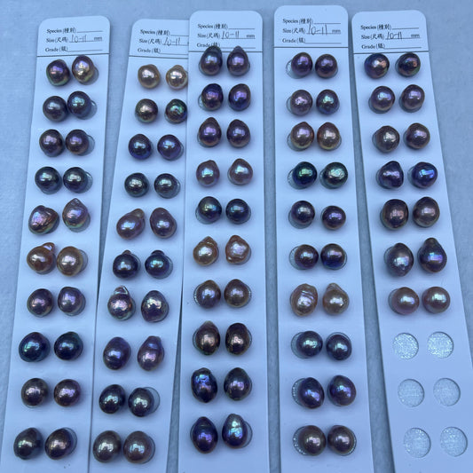 Colored Pearl Earrings