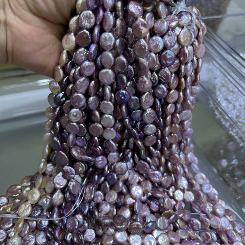 10-11mm_purple coin_pearl_strand