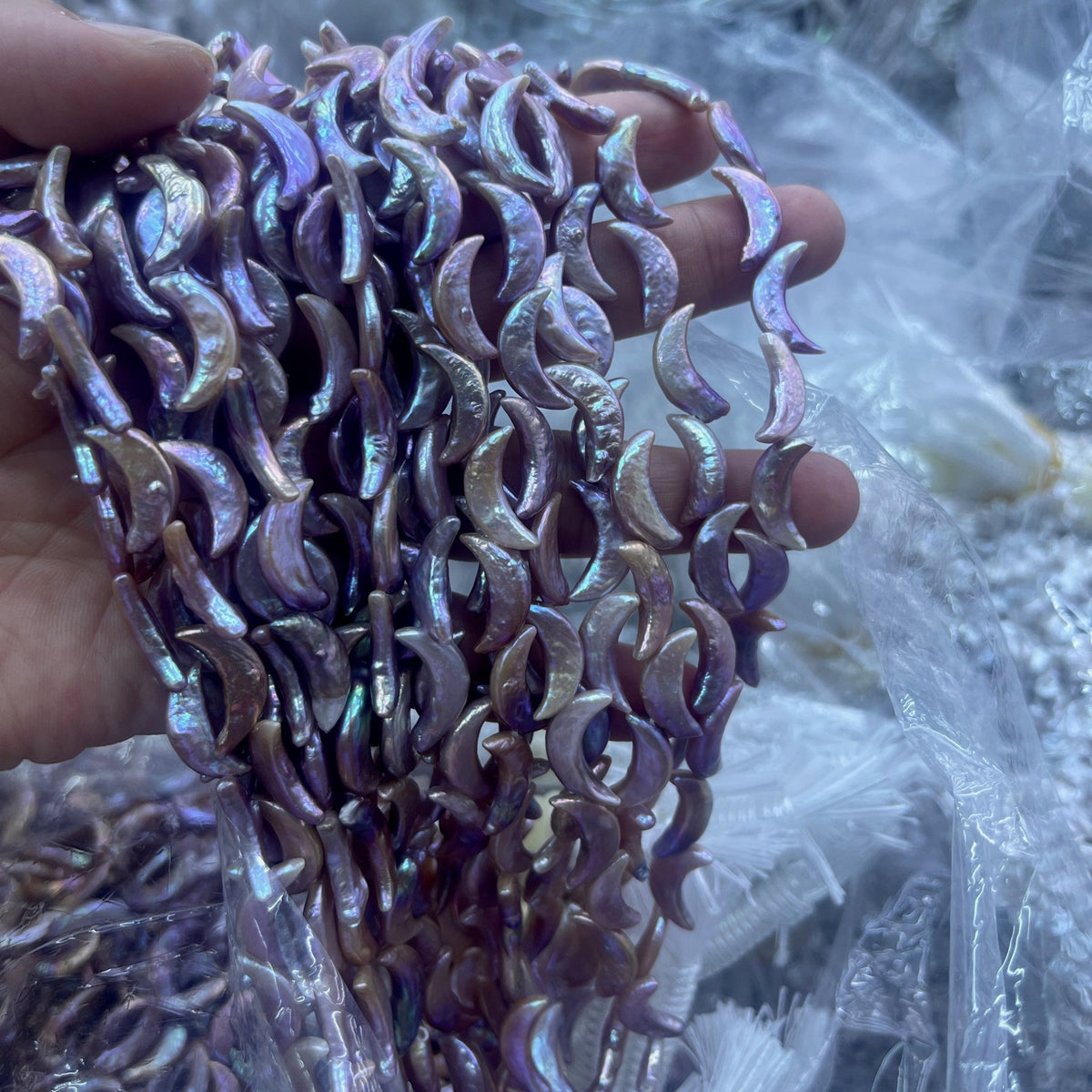 6X18mm purple moon pearl strand wholesale