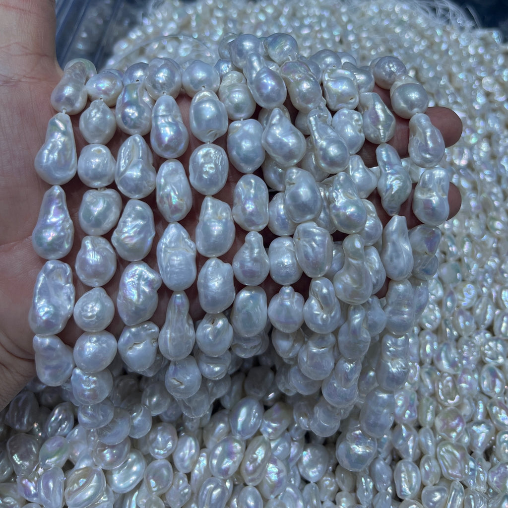 10-12mm baroque pearl strand wholesale white 4A