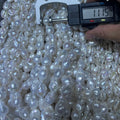10-12mm mini baroque fireball pearl strand white - 5A