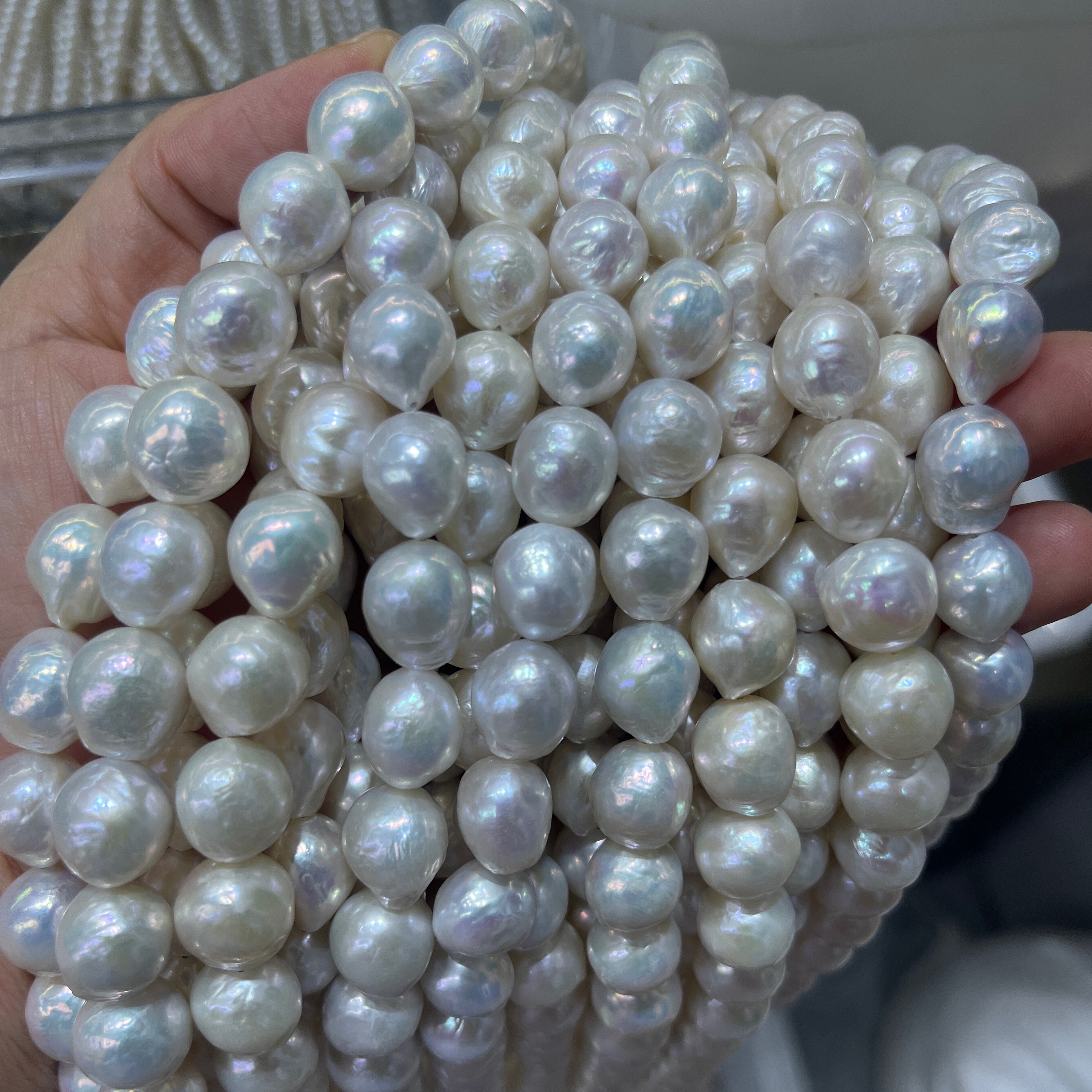 11-13mm baroque pearl strand white - 5A