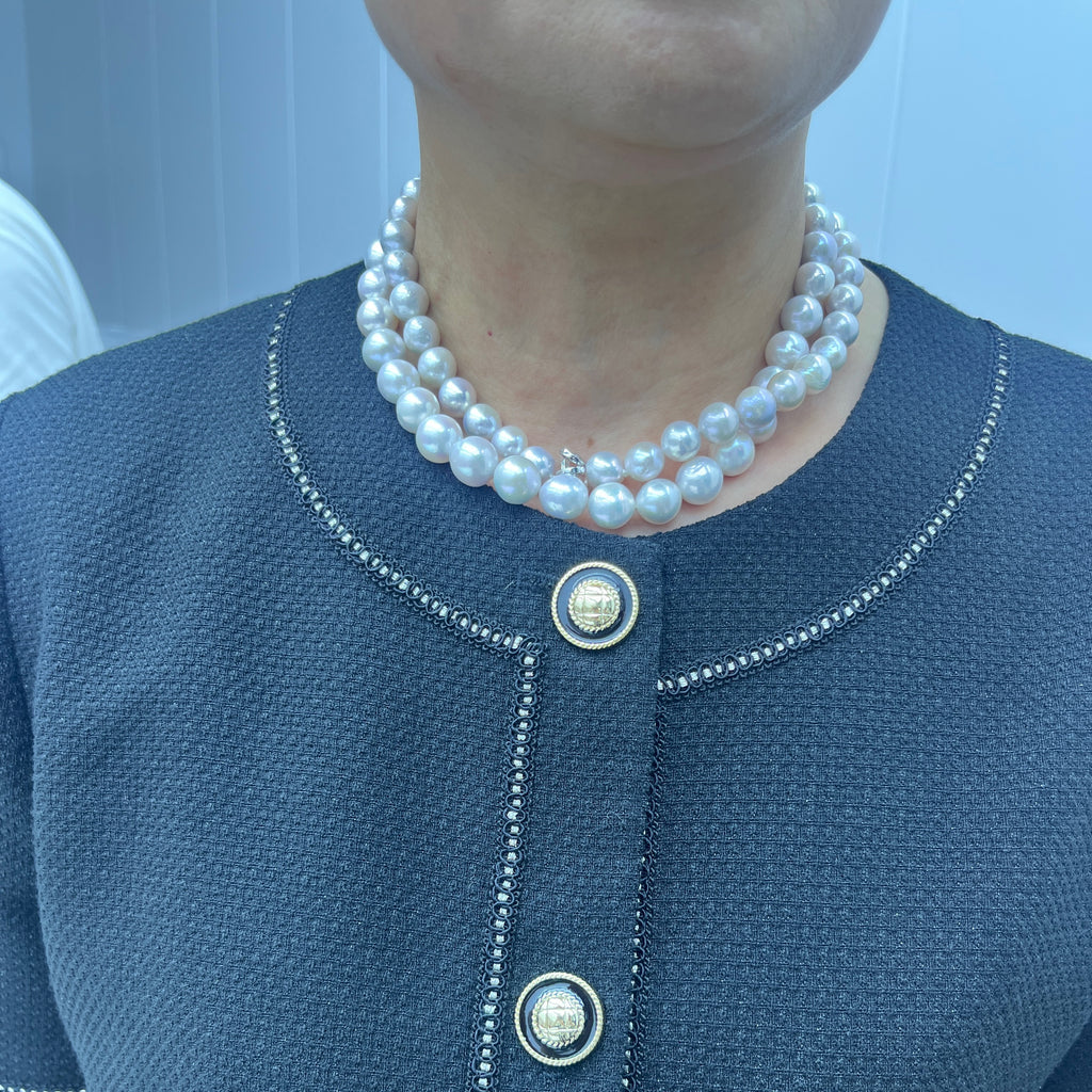 10-13mm Baroque Opera Pearl Necklace - Elegant necklace for Modern Designs