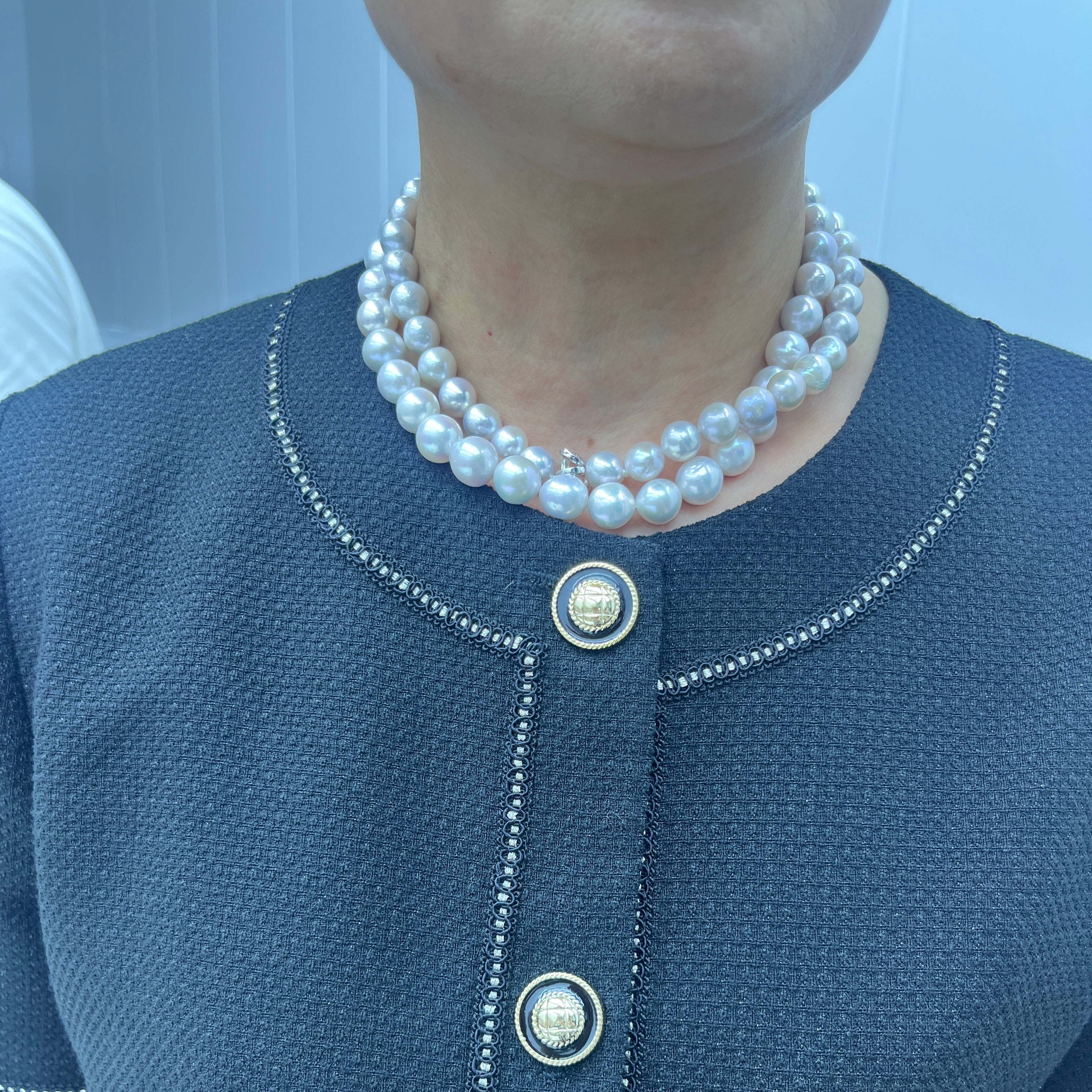 10-13mm Baroque Opera Pearl Necklace - Elegant necklace for Modern Designs