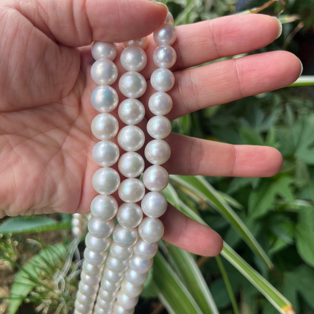 10mm Round Freshwater Pearl Strand-4A