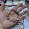 11-13mm bold Organic Sculpture pearl bracelet Organic Sculpture byz huji designer