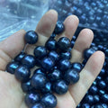 13-14mm Freshwater Black Pearls Round (Dye Color) 4A Price for 100g