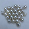 14-15mm Near Round Pearls Strand White - 5A price for 40cm