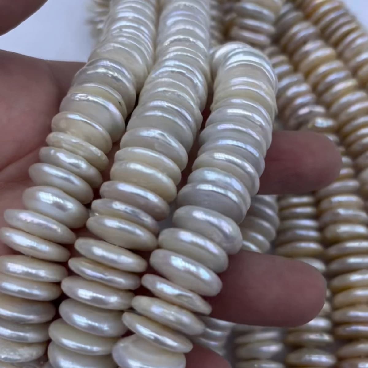 16mm grey coin pearl drill on center