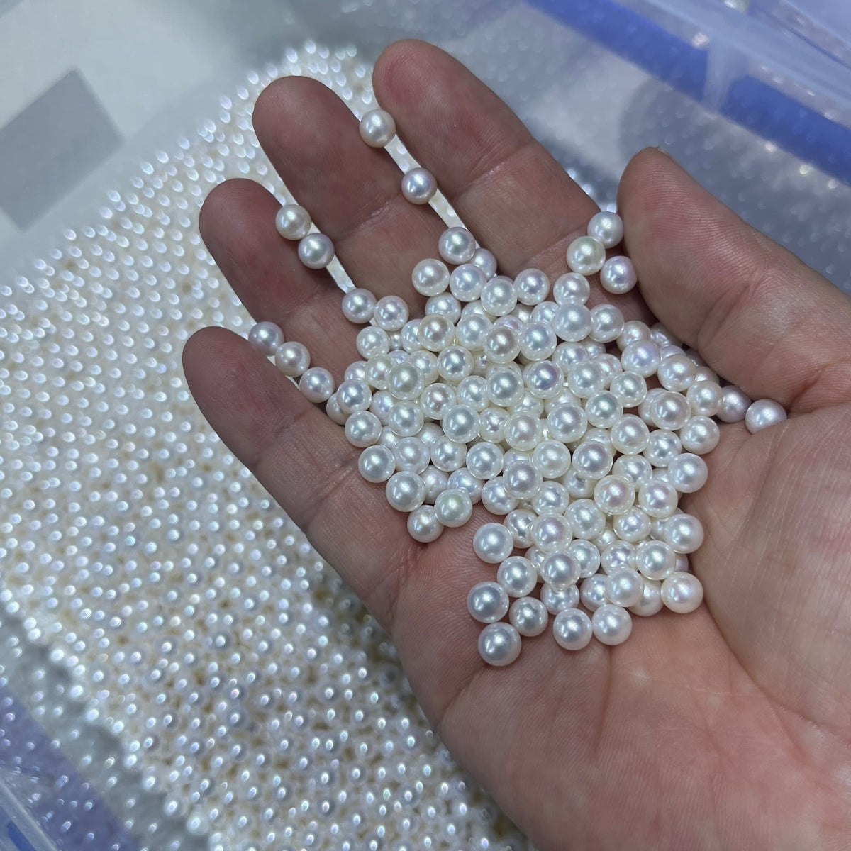 5-6mm round loose pearl bead white 5A