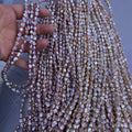 6-7mm keshi pearl strand pink