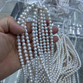 6-7mm round pearl strand white 4A-