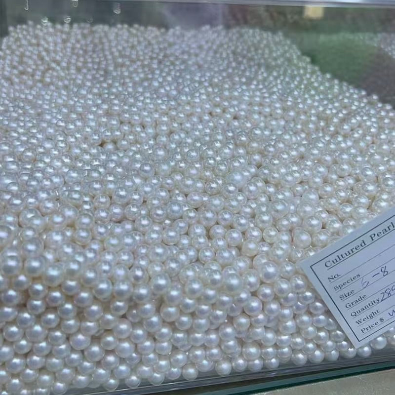 6-8mm round loose pearl