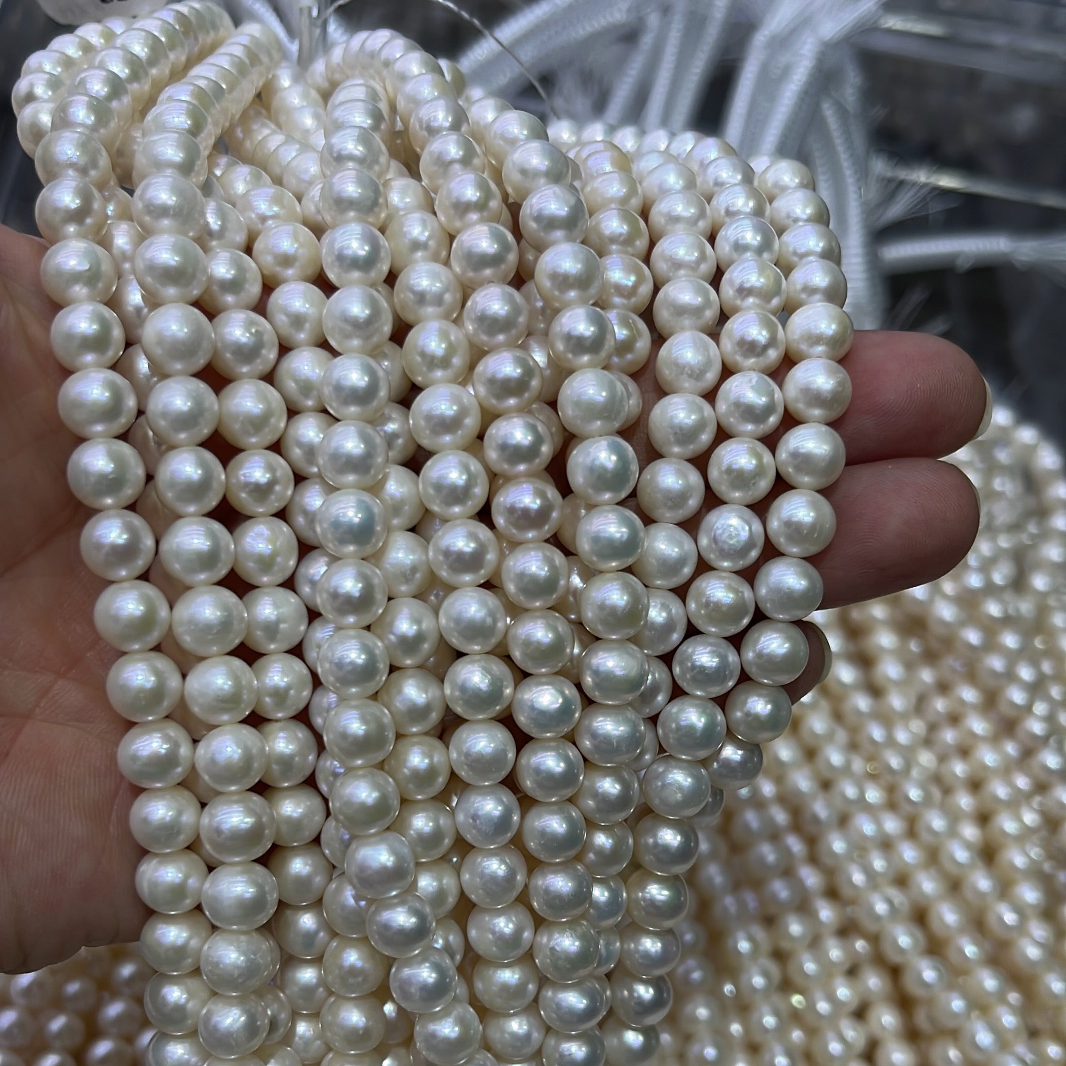 7-8mm near round pearls trand