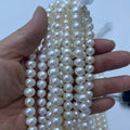 7-8mm oval/potato pearl strand white - 4A Price is for 10 strand