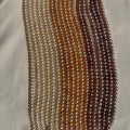 8-9mm button pearl strand