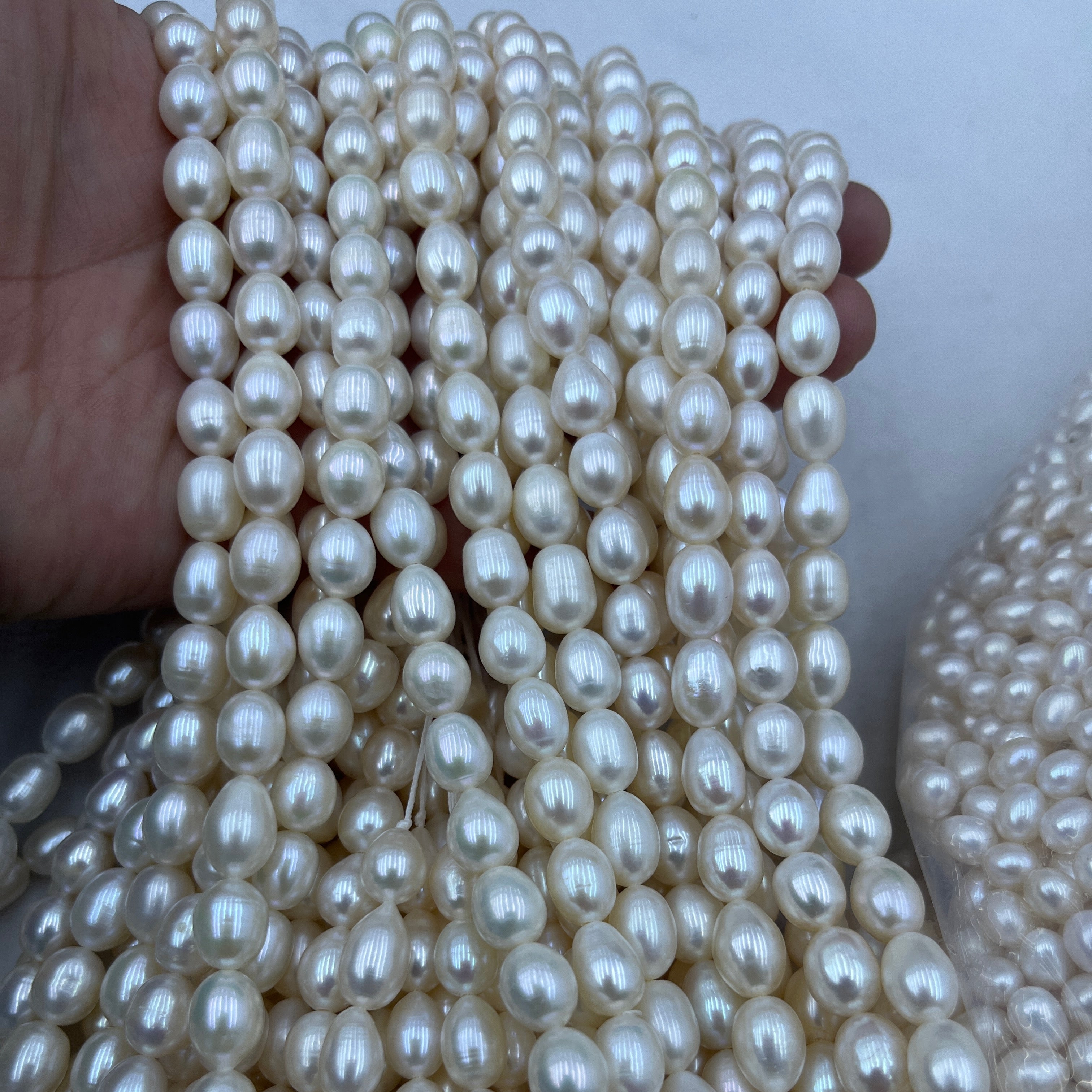 8-9mm rice paerl strand