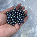 8mm black rice pearl loose
