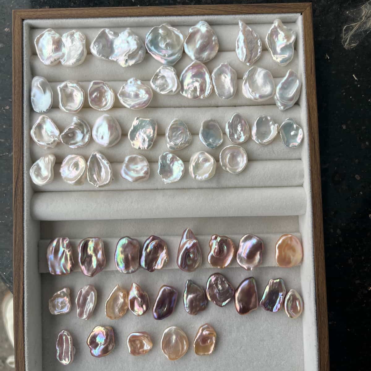 12-16mm big size Petal pearl loose white - 5A