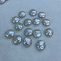 25mm+Big Size coin pearl loose white - 5A Price for 10 pcs