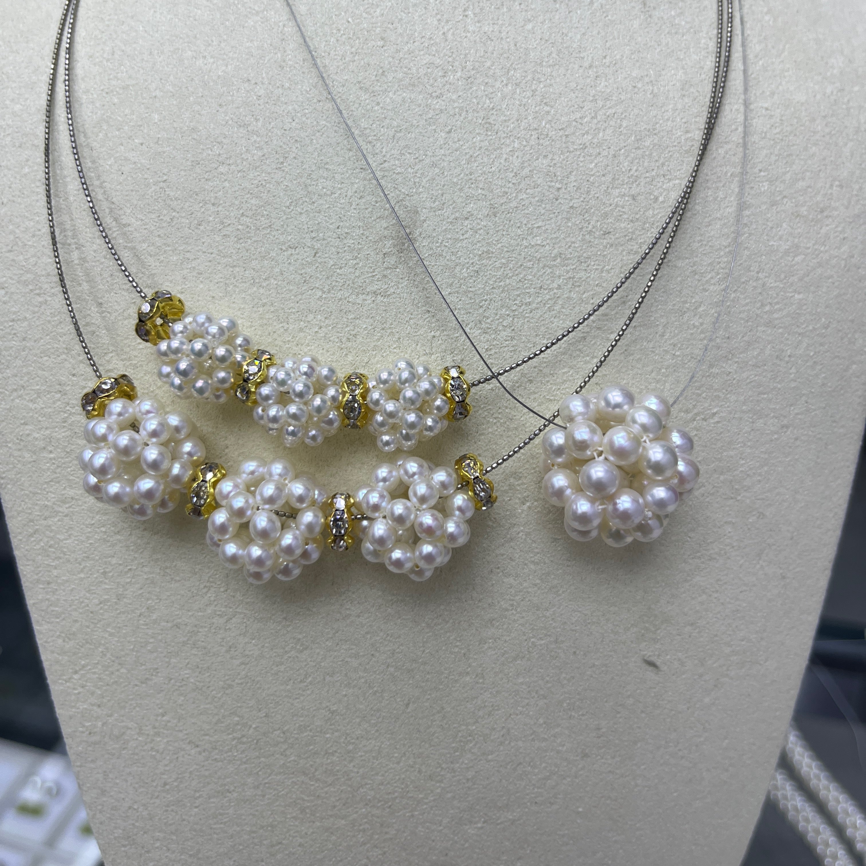 Pearl Ball Beads White Wholesale -4A Price for 100pcs( MOQ 100 pcs)