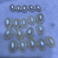 Ellipse Shape Mabe Pearls White