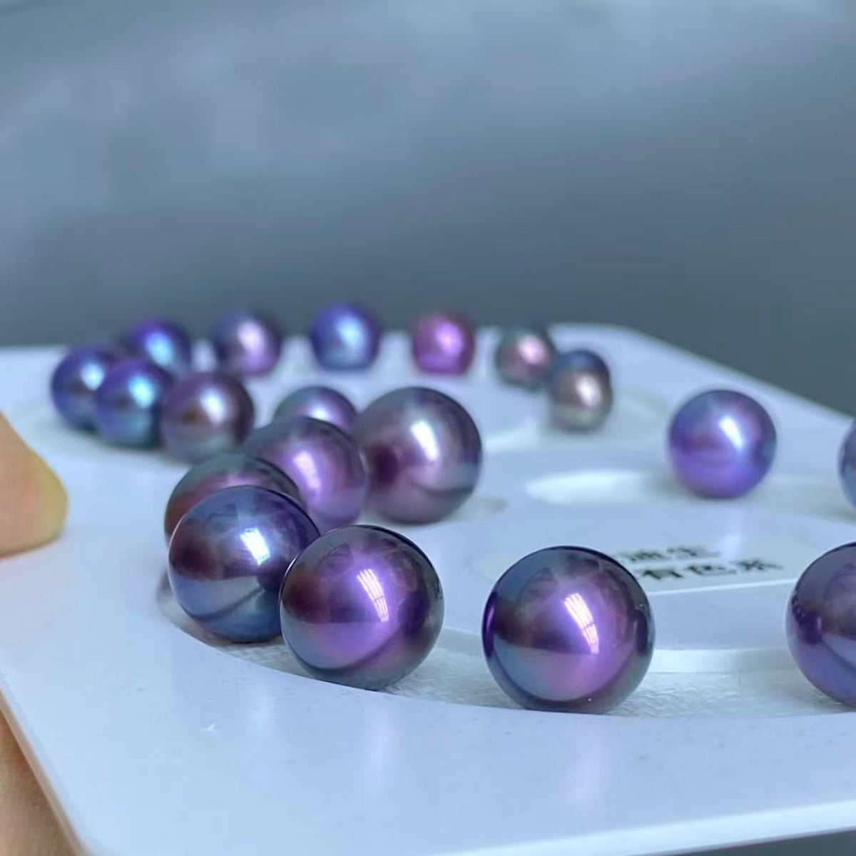loose purple pearls