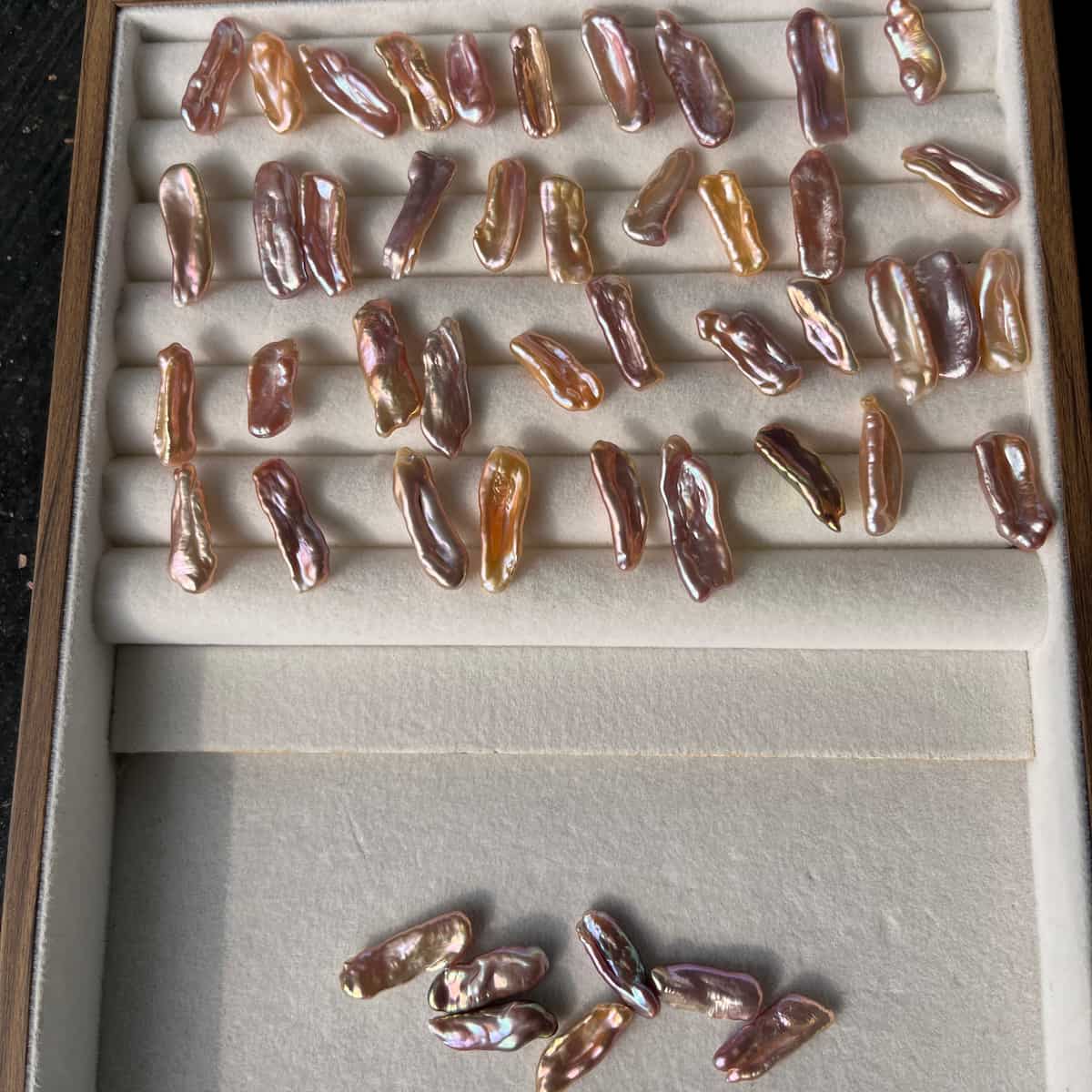 orange biwa pearl loose